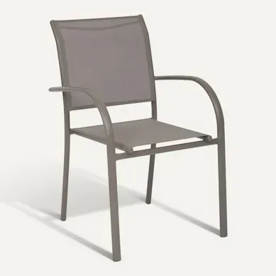 Fauteuil Empilable Piazza Hespéride Noisette/café
