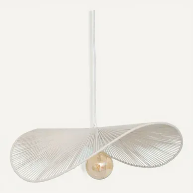 Suspension L. 58 cm ADELIA Blanc Suspension L. 58 cm ADELIA Blanc vue de face