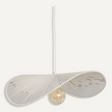Suspension L. 58 cm ADELIA Blanc vue 3/4