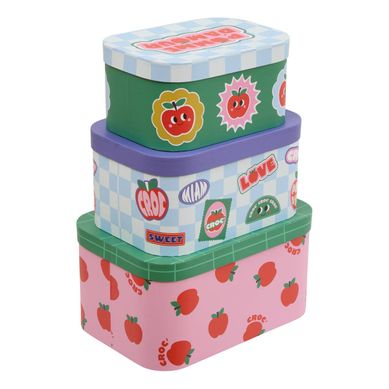 3 Boîtes De Rangement Enfant Cha Cha Pop L28/32,4/36,8cm 3 Boîtes De Rangement Enfant Cha Cha Pop L28/32,4/36,8cm
