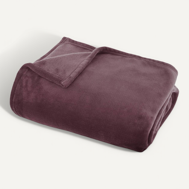 Plaid Flanelle Ollis Violet Clair 180x130cm