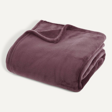 Plaid Flanelle Ollis Violet Clair 230x180cm