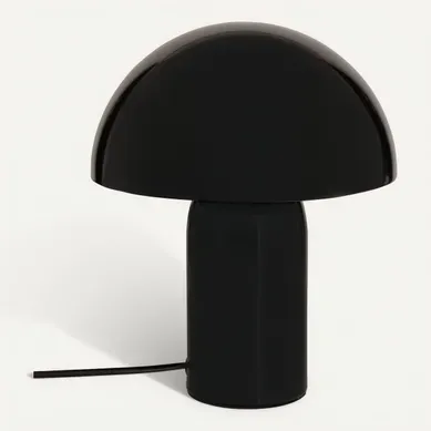 Lampe à poser H. 24,5 cm LITO Noire Lampe à poser H. 24,5 cm LITO Noire vue 3/4