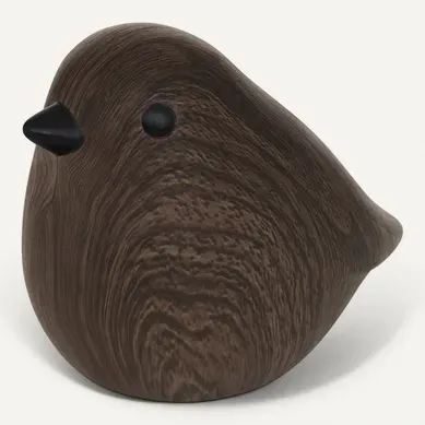 Oiseau Céramique Automne H.12cm Tabac