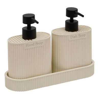 Distributeur De Savon Terra Ovale 375ml Beige Distributeur De Savon Terra Ovale 375ml Beige