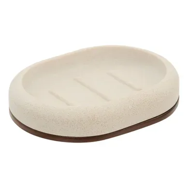Porte-savon Argileo Ovale 10x13cm Beige Porte-savon Argileo Ovale 10x13cm Beige