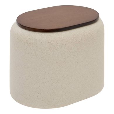 Pot À Cotons Argileo Ovale 9x12cm Beige Pot À Cotons Argileo Ovale 9x12cm Beige