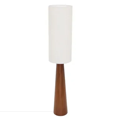 Lampadaire en bois H. 150 cm SERGIO Marron vue 3/4