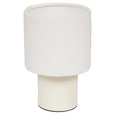 Lampe à poser H. 23 cm KELIA Blanc Lampe à poser H. 23 cm KELIA Blanc vue 3/4