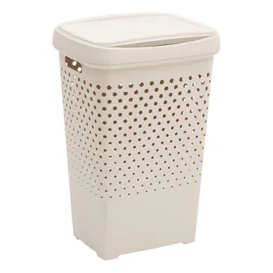Coffre À Linge Tila 70l H.65cm Argile Coffre À Linge Tila 70l H.65cm Argile