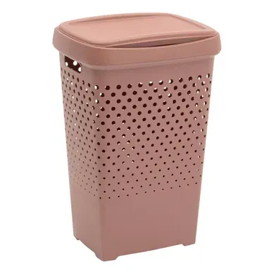 Coffre À Linge Tila 70l H.65cm Rose Coffre À Linge Tila 70l H.65cm Rose