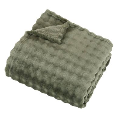Plaid Zephy 125x150cm Effet Fausse Fourrure Vert Plaid Zephy 125x150cm Effet Fausse Fourrure Vert