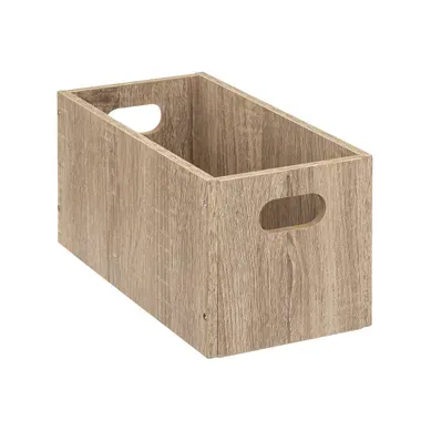 Boîte De Rangement En Bois Naturel 15 X 31 X 15 Cm Boîte De Rangement En Bois Naturel 15 X 31 X 15 Cm