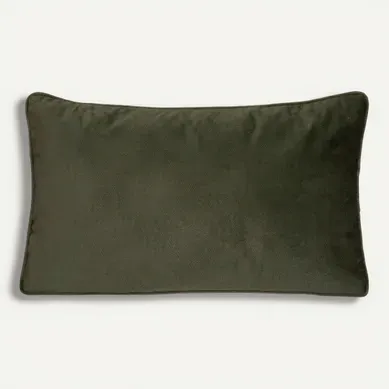 Coussin 30x50 cm LILOU Kaki Coussin 30x50 cm LILOU Kaki vue de face
