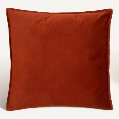 Coussin 55x55 cm LILOU Terracotta Coussin 55x55 cm LILOU Terracotta vue de face