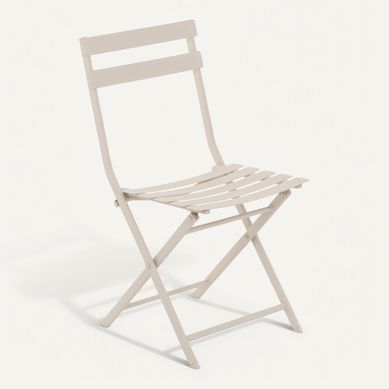 Chaise pliante de jardin GREENSBORO Argile vue 3/4