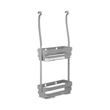 Serviteur De Douche à Suspendre Avec 2 Paniers Réglables En Hauteur H 73 Cm Serviteur De Douche à Suspendre Avec 2 Paniers Réglables En Hauteur H 73 Cm