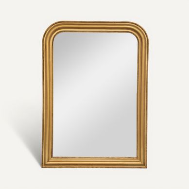 Miroir arrondi 103x74 cm ADELE Doré vue de face