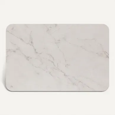 Tapis salle de bain 39x60 cm LEA Blanc Tapis salle de bain 39x60 cm LEA Blanc vue de face