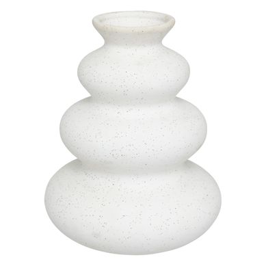 Vase céramique sablée H. 20 cm OLME Blanc Vase céramique sablée H. 20 cm OLME Blanc vue de face