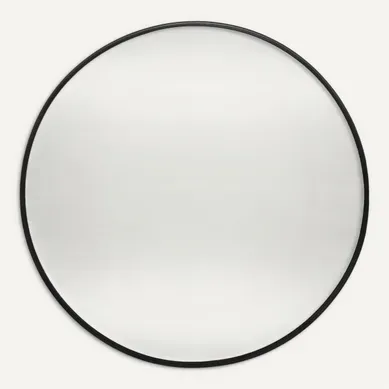 Miroir rond Ø 38 ALICE Noir vue de face
