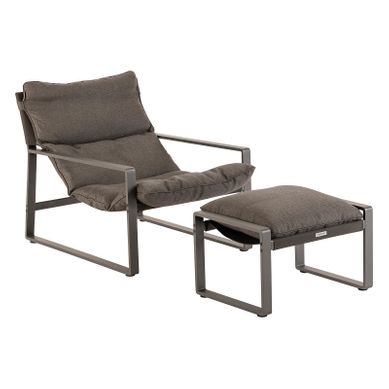 Fauteuil Relax Lambinio Avec Repose Pieds Gris/graphite Hespéride Fauteuil Relax Lambinio Avec Repose Pieds Gris/graphite Hespéride