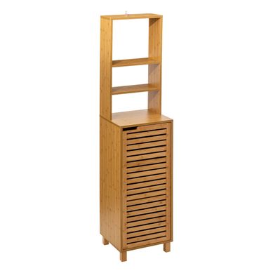 Meuble De Rangement Colonne En Bambou 1 Porte H 168 Cm Meuble De Rangement Colonne En Bambou 1 Porte H 168 Cm