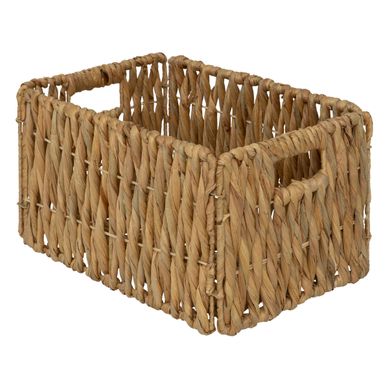 Panier De Rangement Beige En Roseau L 34 Cm Panier De Rangement Beige En Roseau L 34 Cm