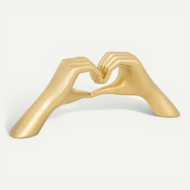 Mains Cœur Déco Amy L.31cm Résine