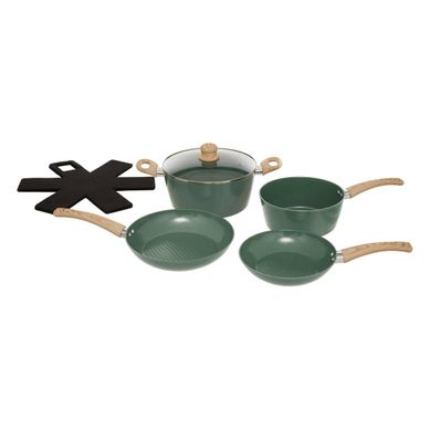 Batterie De Cuisine 7 Pièces En Aluminium Forgé Batterie De Cuisine 7 Pièces En Aluminium Forgé