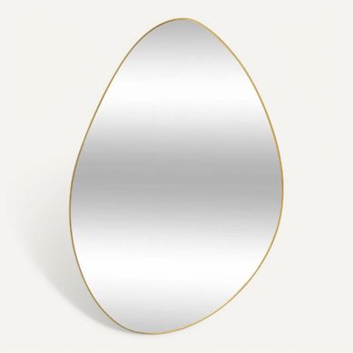 Miroir orga 60x40 cm ROMAN Doré vue de face