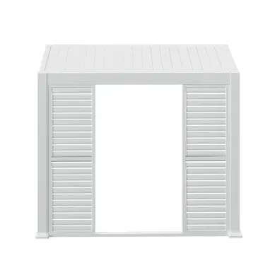 Persienne Coulissante Pour Pergola Bioclimatique "evora" - 1/3 Côté - 2,7 X 2,34m Blanc Persienne Coulissante Pour Pergola Bioclimatique "evora" - 1/3 Côté - 2,7 X 2,34m Blanc
