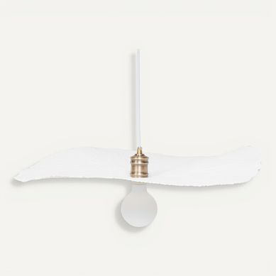 Suspension D. 57 cm TEHANI Blanche vue 3/4