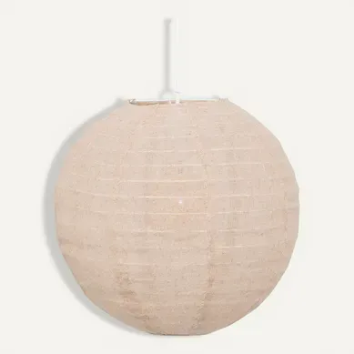 Suspension lanterne D. 32 cm JORDY Beige Suspension lanterne D. 32 cm JORDY Beige vue 3/4