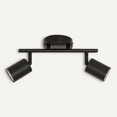 Applique 2 Lampes Vico Métal Noir Atmosphera Applique 2 Lampes Vico Métal Noir Atmosphera