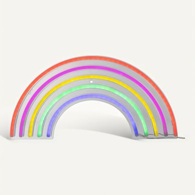 Néon mural LED USB L. 38 cm ARC EN CIEL Multicolore Néon mural LED USB L. 38 cm ARC EN CIEL Multicolore vue 3/4