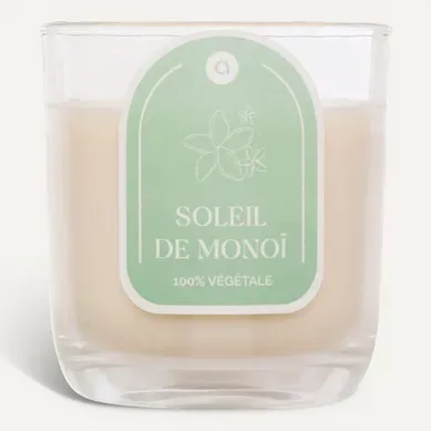 Bougie 210 g FLOA Monoï vue de face