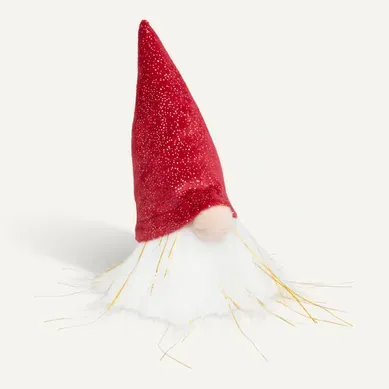 Gnome LED H. 13 cm - Rouge ou doré Gnome LED H. 13 cm - Rouge ou doré vue de face