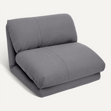 Chauffeuse Multi-position 1 Place Tissu Gris Chauffeuse Multi-position 1 Place Tissu Gris
