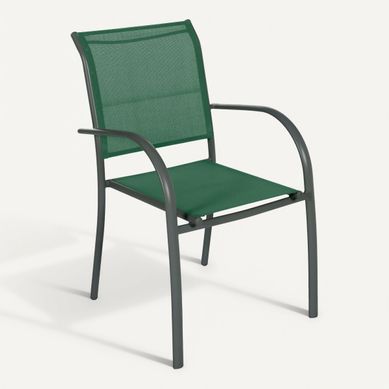 Fauteuil PIAZZA Vert olive Fauteuil PIAZZA Vert olive vue 3/4