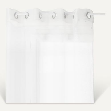 Voilage 135x240 cm MOLY Blanc vue de face