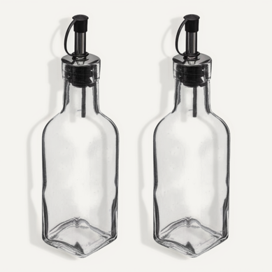 2 Bouteilles Huile/vinaigre Verre 0,16l 2 Bouteilles Huile/vinaigre Verre 0,16l