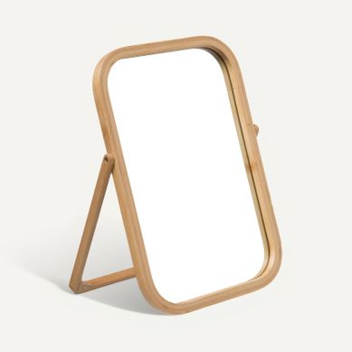 Miroir à poser pivot 39x28 cm - Beige vue de face