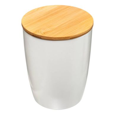 Bocal Céramique Couvercle Bambou 15l Blanc Seramik Bocal Céramique Couvercle Bambou 15l Blanc Seramik
