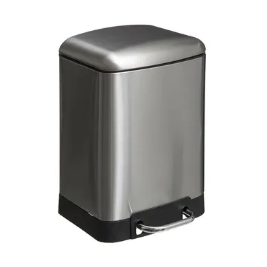 Poubelle à Pédale 6l En Métal Inox Avec Couvercle Frein De Chute Poubelle à Pédale 6l En Métal Inox Avec Couvercle Frein De Chute