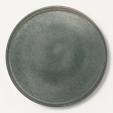 Assiette plate Ø. 27 cm TERRE INCONNUE Vert vue 3/4