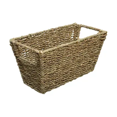 Panier De Rangement En Seagrass 15 X 31 X 15 Cm