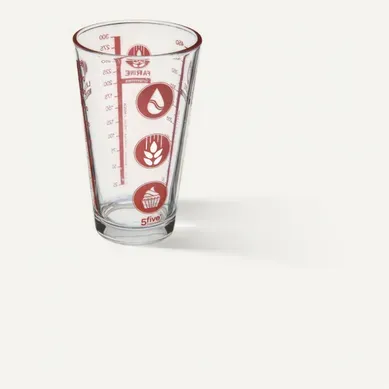 Verre mesureur Transparent Verre mesureur Transparent vue de face