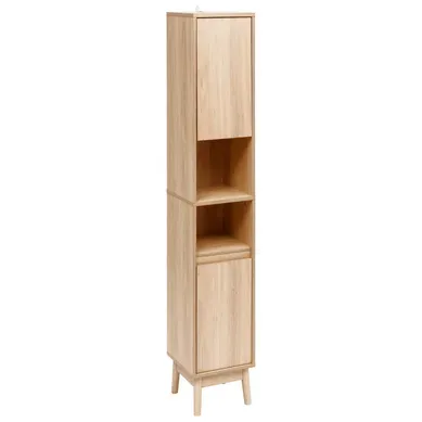 Colonne 2 Portes Effet Bois Naturel Abana - Beige Colonne 2 Portes Effet Bois Naturel Abana - Beige
