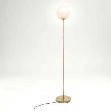 Lampadaire droit H. 135 cm DRIS Doré Lampadaire droit H. 135 cm DRIS Doré vue 3/4
